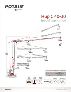Potain Hup C 40-30 Data Sheet