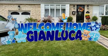 Welcome Home Lawn Sign