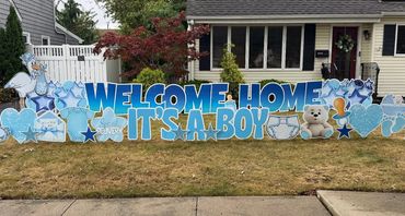 Welcome Home, It's A Boy Lawn Sign