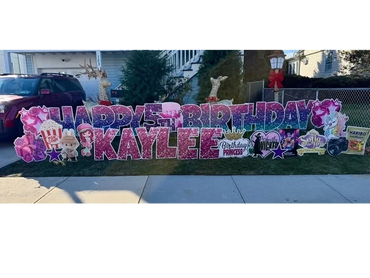 Happy Birthday Lawn sign