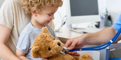 Child at doctor's office
