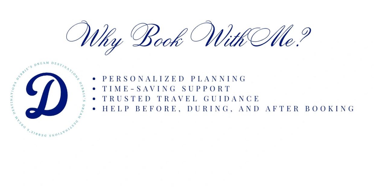 Benefits of booking with personalized travel planning and trusted support.