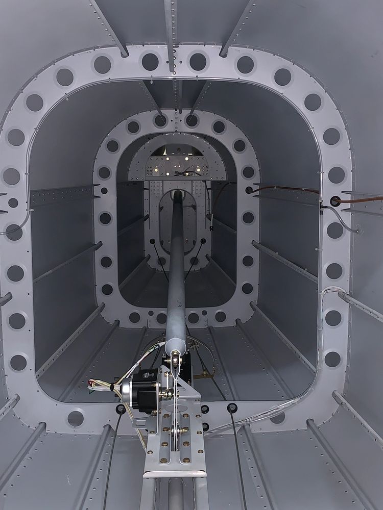 Looking aft inside Dean Howard's RV-14, One of a few RV-14's being built by our members.
