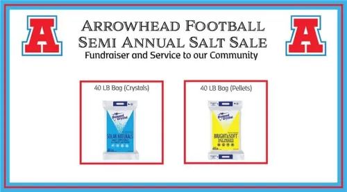 Arrowhead Football Semi Annual Salt Sale