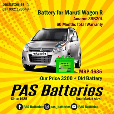 Maruti Wagon R and Amaron Battery Price and Specifications