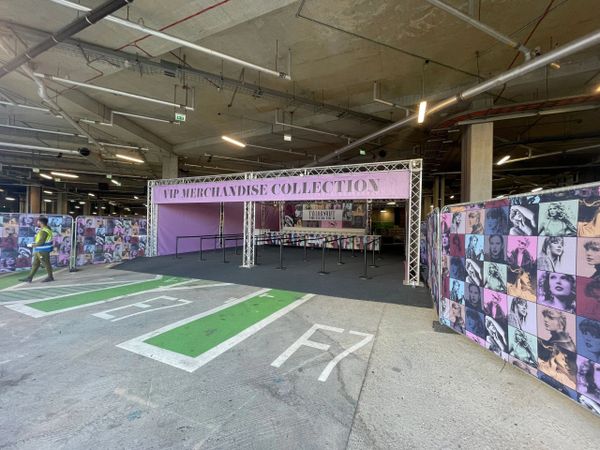 A VIP shop for a large music event at Wembley