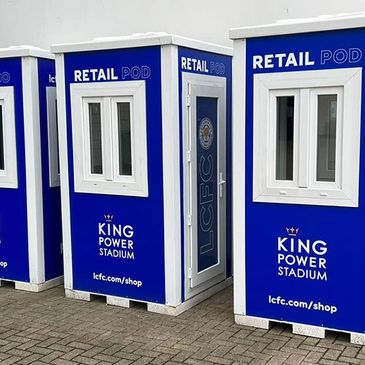 Ticket kiosks at a football stadium