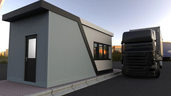 A large bespoke gatehouse for a distribution centre