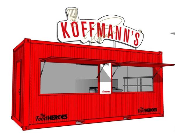 Container catering unit