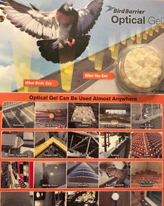 Bird Barrier Optical Gel is the latest and greatest method for bird control!