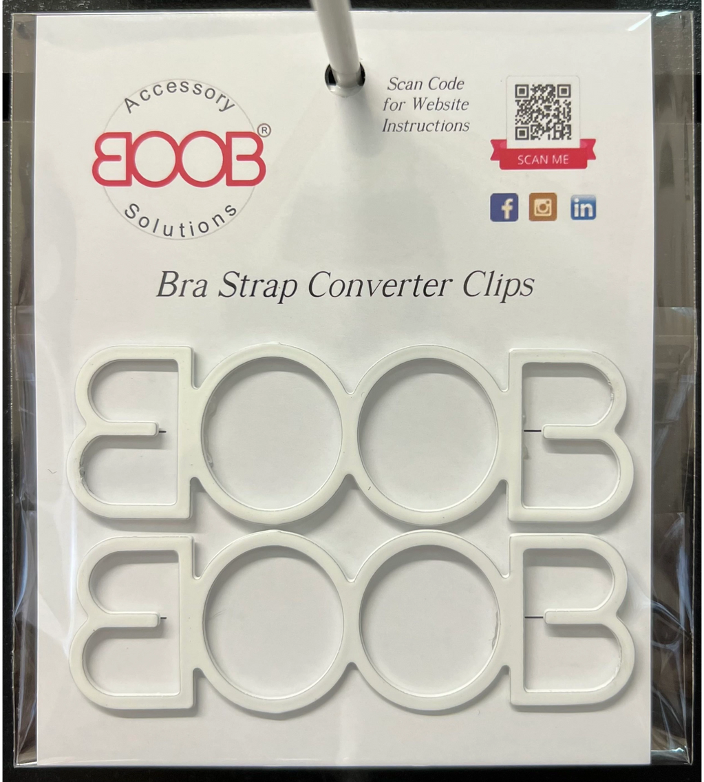 White BOOB Bra Strap Converter Fashion Accessory Clips
( #boobclip )
