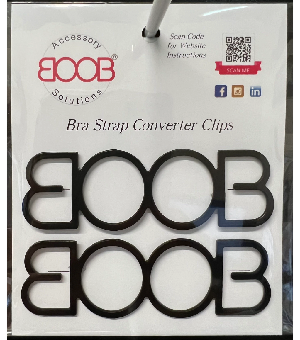 Black BOOB Bra Strap Converter Fashion Accessory Clips
( #boobclip )