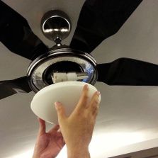 New ceiling fan installation and pre-wire