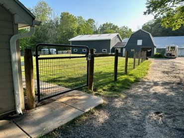 home fencing, home fence, wood fence, no climb fence