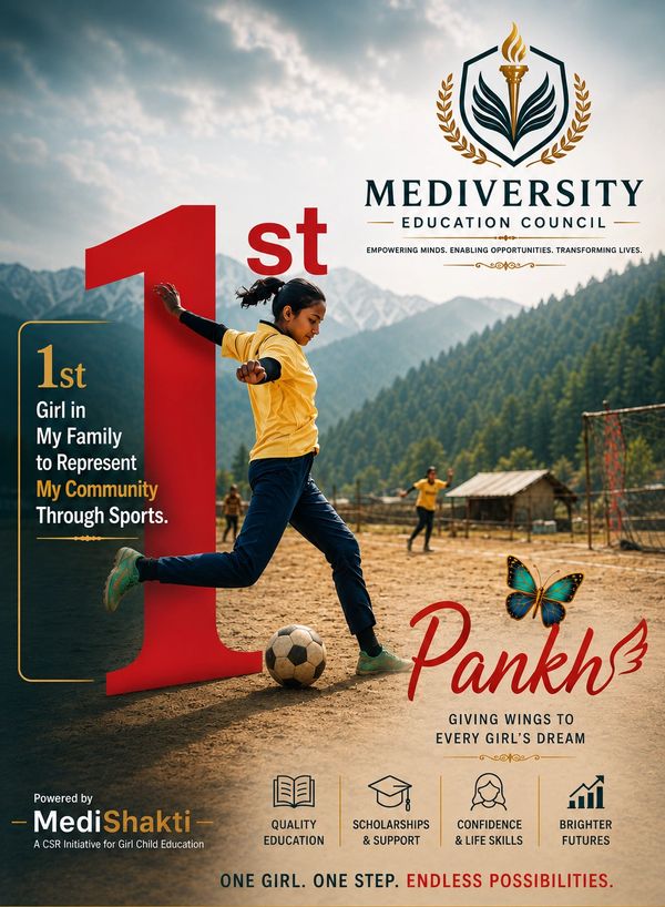 Girl playing soccer, representing her community in sports.