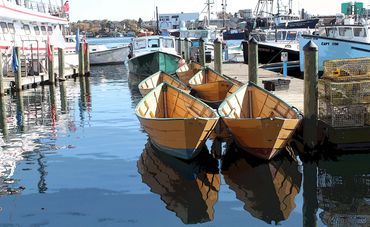 Boats in the Gloucester pier