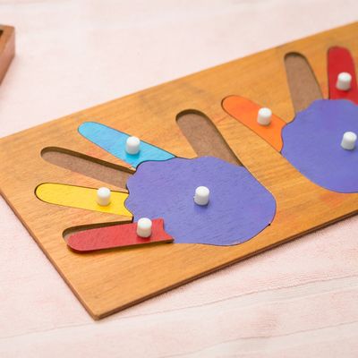 Preschool hand-finger-colors