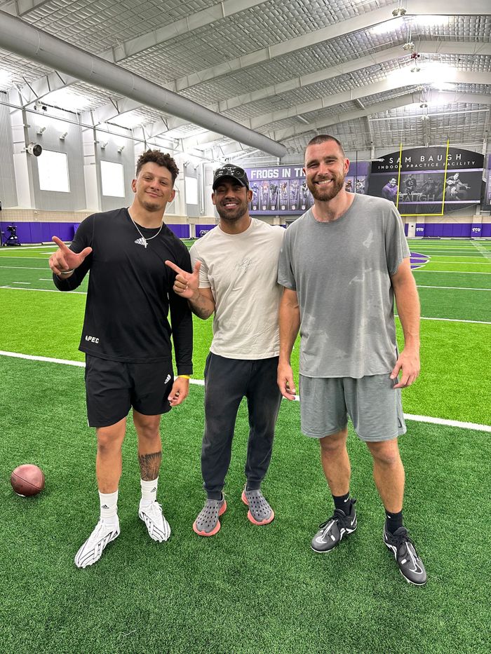 Craig LeBlanc with Patrick Mahomes & Travis Kelce
