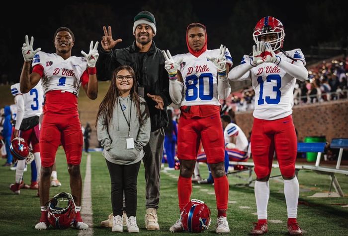 Craig LeBlanc, Ellie LeBlanc, Dakorian Moore, Lontrell Turner, Duncanville High School Football