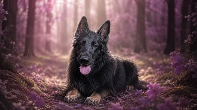Zeus-inspired black German Shepherd representing the CARE™ Framework
