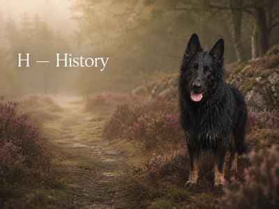 Zeus inspired German Shepherd in the woods