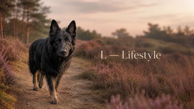 Zeus inspired German Shepherd walking in the woods
