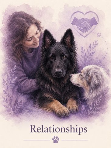Cover of relationships by Seeing Dogs Differently.
