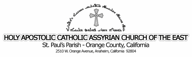 Assyrian Church of the East - St. Paul's Parish