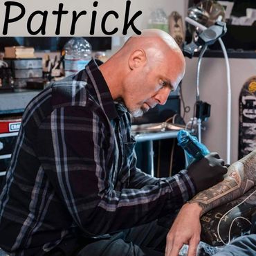 Patrick is a professional tattoo artist who specializes in all styles of tattooing. From black and g
