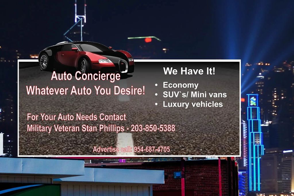 AUTO CONCIERGE -VETERAN STAN
203-850-5388