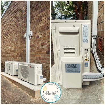 Recently installed two 3.5kW Mitsubishi split system air conditioners at Mona Vale primary
