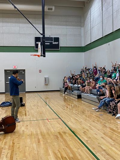 Opus 76 Quartet at a Kansas City School