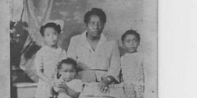 Aunt Rosa and the girls.