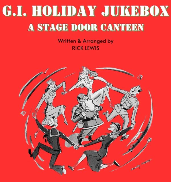 Vintage poster for 'G.I. Holiday Jukebox' by Rick Lewis.