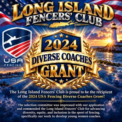 2024 USA Fencing the Gap, Diverse Coaching Grant, Long Island Fencers Club, Youth Fencing