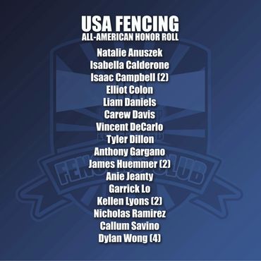 USA Fencing Academic All American, Long Island Fencers Club, Long Island Fencing Clubs