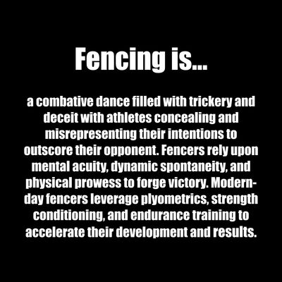 Long Island Fencers Club, Fencing Definition, Fencing is a combative dance filled with trickery...