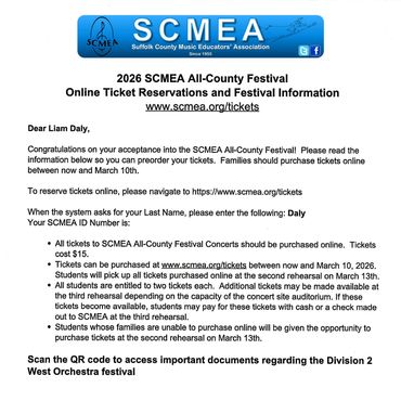 Suffolk County Music Educators' Association, SCMEA, Liam Daly, Long Island Fencers Club, USA Fencing