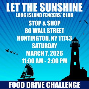 Long Island Fencers Club, Food Drive, Long Island Cares, Harborfields Alliance Community Outreach