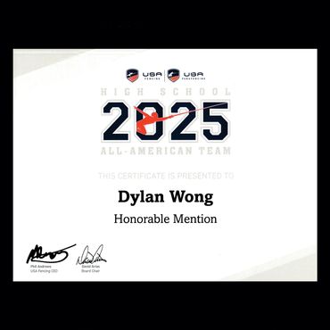 Isabella Calderon Pardo, USA Fencing, All-Academic American, Long Island Fencers Club, Newfield High