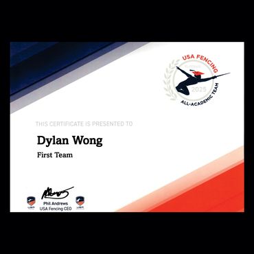 Isabella Calderon Pardo, USA Fencing, All-Academic American, Long Island Fencers Club, Newfield High