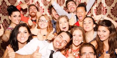 Group of people in our Photo Booth