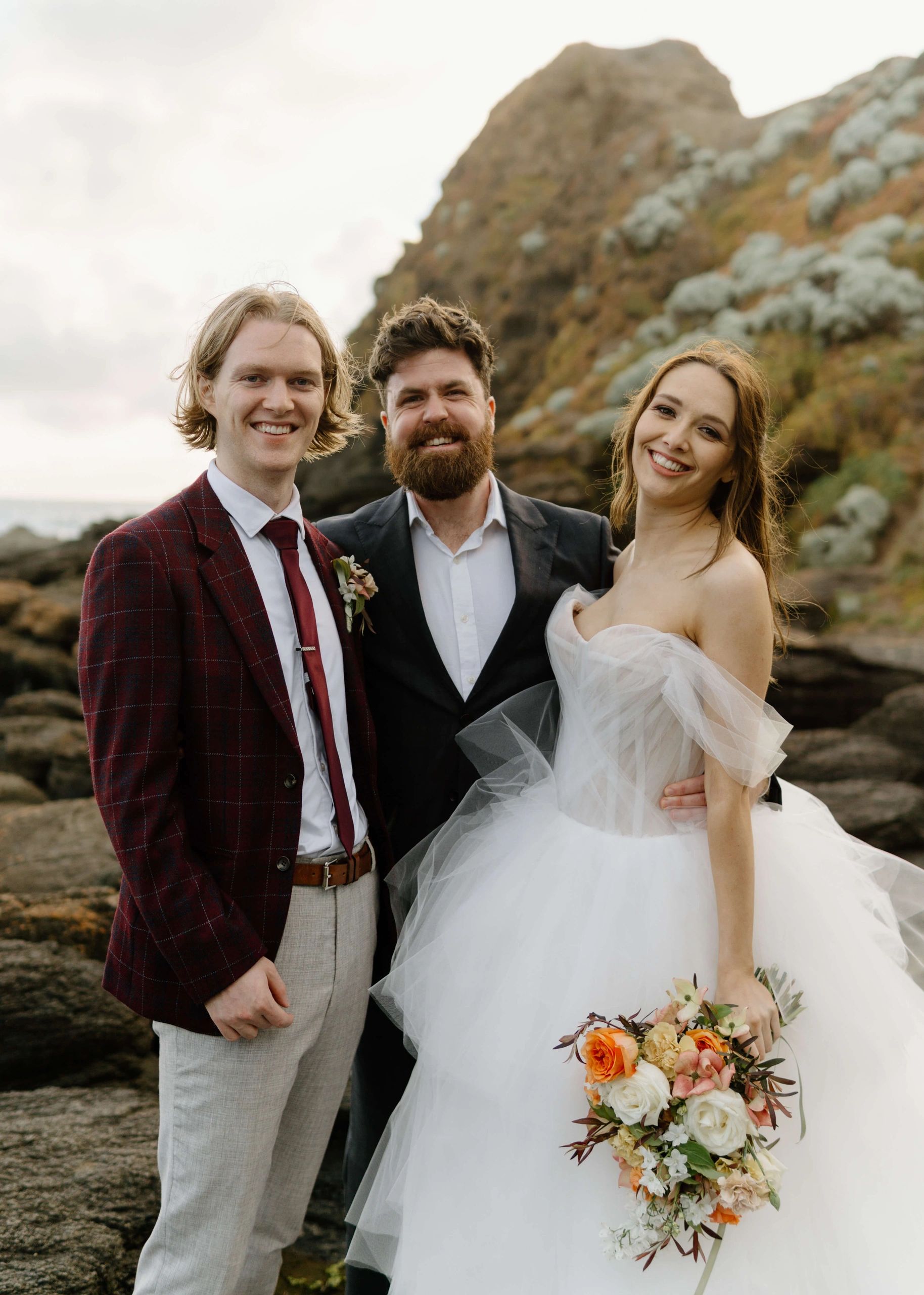 Lachie and a beautiful happy couple