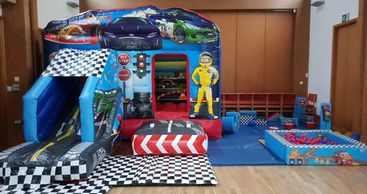 Racing Car soft play Party Package Plymouth