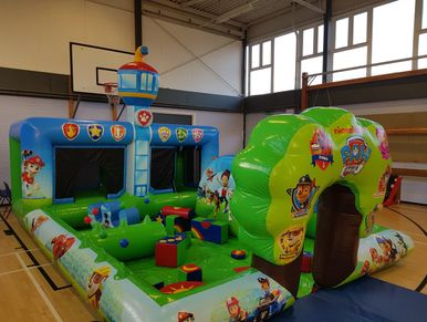 Paw Patrol Playzone Bouncy Castle Hire Plymouth