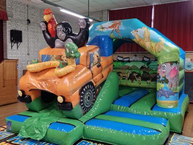 Jungle Slide Bouncy Castle Hire Plymouth