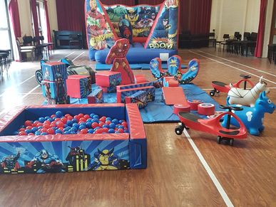 Super hero Bouncy Castle Hire Plymouth