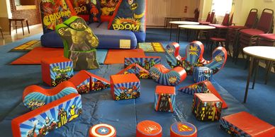 Super hero Bouncy Castle Hire Plymouth