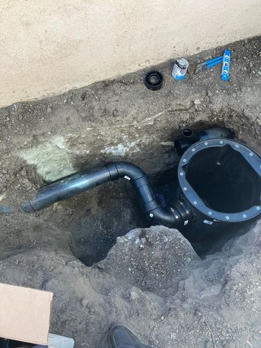Sewage Ejection Pump on a back house in Tustin, CA