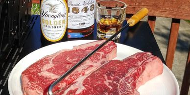 Summer Steak Barbeque with Bourbon of Course!